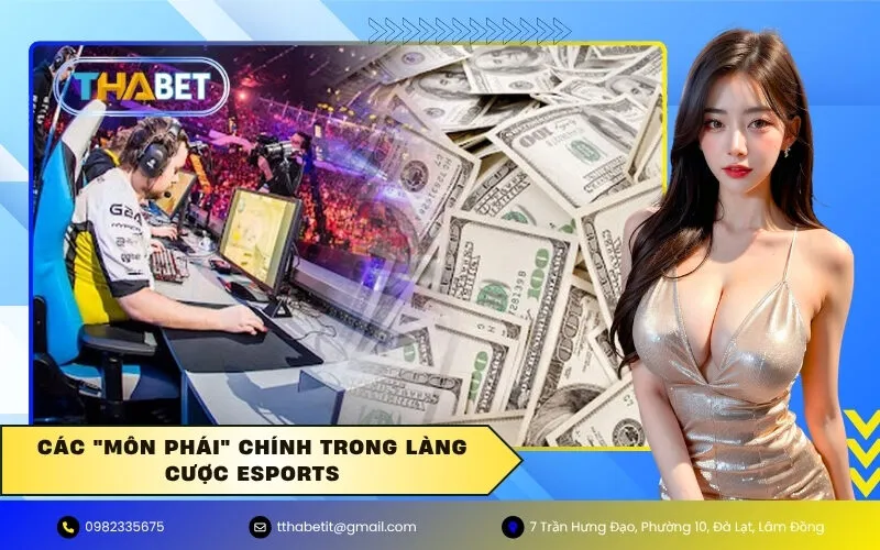 Các "môn phái" chính trong làng cược Esports