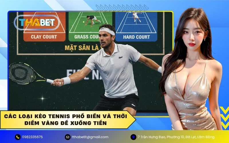 Các Loại Kèo Tennis Phổ Biến và Thời Điểm Vàng Để Xuống Tiền