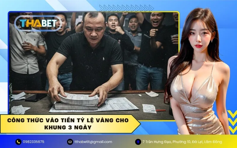 Công thức vào tiền tỷ lệ vàng cho khung 3 ngày